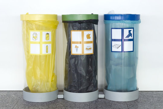Trash cans for recycling