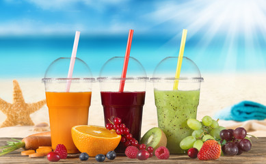 Fresh juice mix fruit