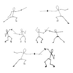 stick human figures set