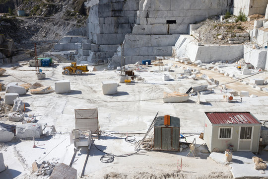 Carrara's marble quarry in Italy