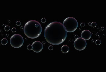 Soap Bubbles Black