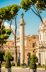 Fototapeta na wymiar Via dei Fori Imperiali, Rome