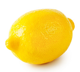 Yellow ripe sour lemon