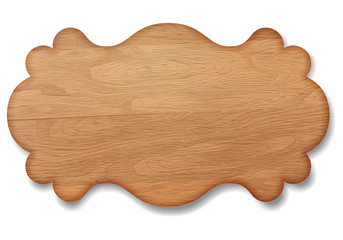Wooden signboard, decorative banner