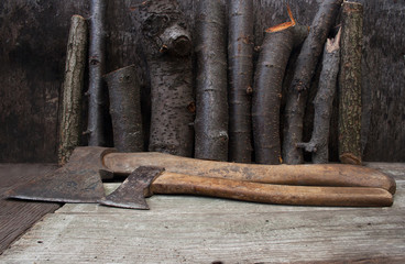 Woodcutter table axes.