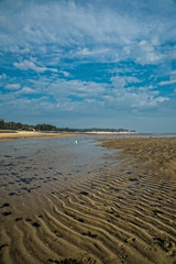 marée basse sur la plage