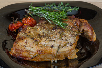 Roasted pork