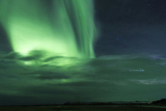 Islanda: l'aurora boreale, luci nella notte