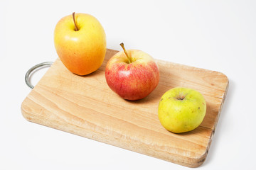 three types of apples