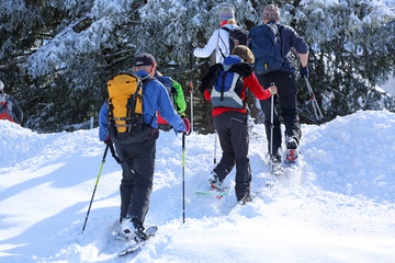 Schneeschuhwandergruppe