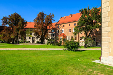 Fototapeta na wymiar Beautiful Wawel castle in summer time, Krakow, Poland