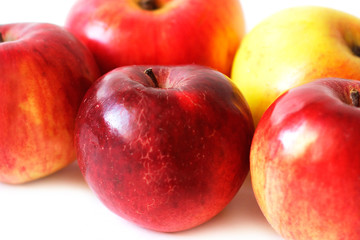 Fototapeta na wymiar Juicy apples apples close up