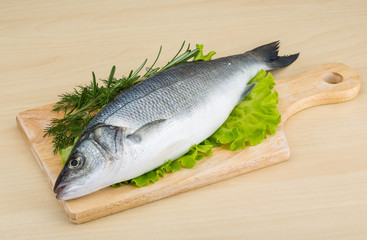 Raw seabass