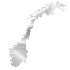 ノルウェー　地図　シルク