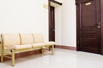 Modern waiting room in dental clinic