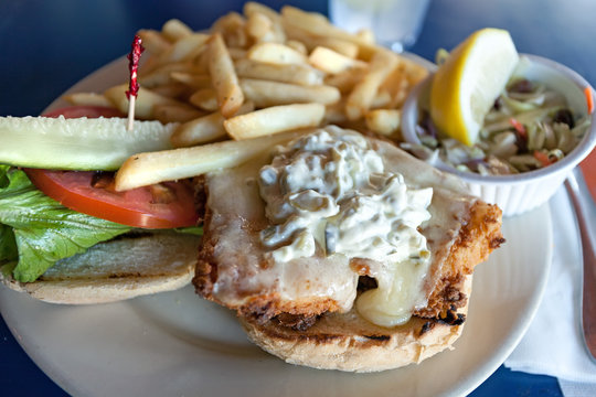 Fried Fish Sandwich Platter