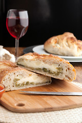 Italian Stromboli Stuffed Bread