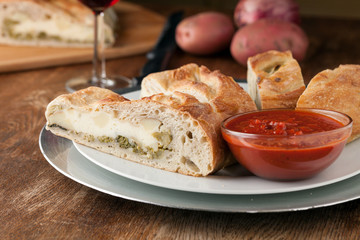 Fresh Sliced Stromboli Stuffed Bread