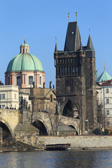 Fototapeta premium Prague Old Town with Charles Bridge, Czech Republic