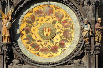 Historical medieval astronomical Clock in Prague