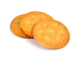 Cracker isolated on a over white background