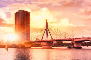 Bridge in the city,vietnam