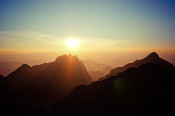Beautiful mountain, It's a third highest mountain in Thailand