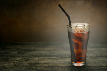 Full glass of cola