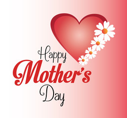 Mothers day card design, vector illustration.