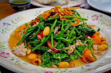 Stir-Fried Sayate Wish Salted Soya Bean