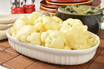 Cauliflower and hollandaise sauce