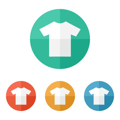 T-shirt flat blank icon symbol