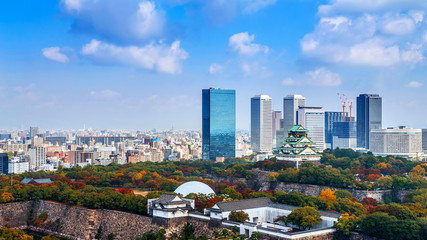 Obraz premium Zamek Osaka w Japonii