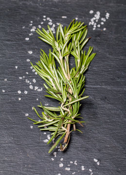 Fresh rosemary sprigs and salt