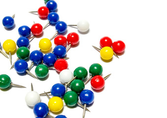 Coloured mapping pins