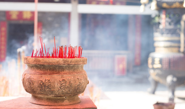 Burning Chinese Incense