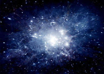 galaxy in a free space