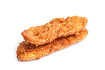 Traditional Thai dessert or snack, deep fired banana