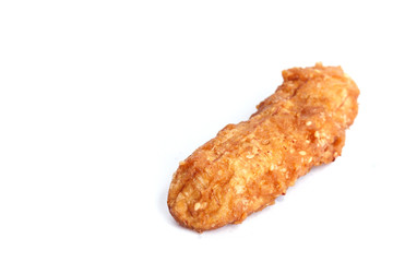 Traditional Thai dessert or snack, deep fired banana