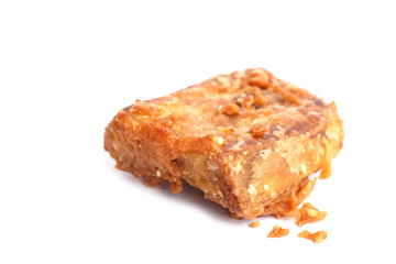 Traditional Thai dessert or snack, deep fired yam