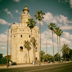 Fototapeta na wymiar Torre del Oro (Gold Tower)