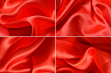 Set satin fabric texture background