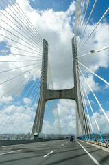 View of the Vasco da Gama bridge - Lisbon