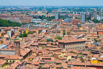 Panoramic view of Bologna. Emilia-Romagna. Italy.