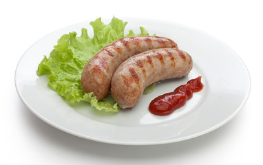 Roasted sausages