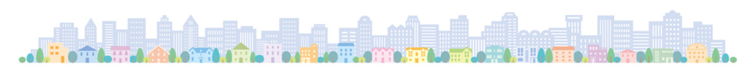 街並　都市　モノクロ