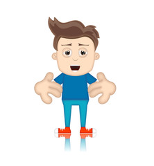 Ben Boy Cartoon Character Toon Man