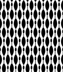 Black and white geometric seamless pattern, abstract background.