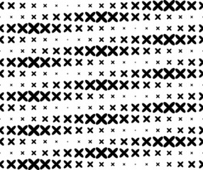 Black and white geometric seamless pattern, abstract background.