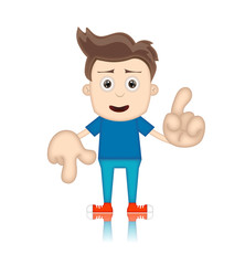 Ben Boy Cartoon Character Toon Man